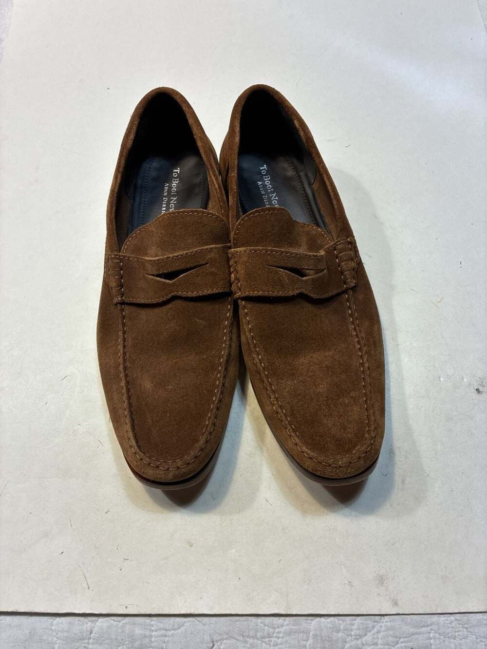 To Boot New York Brown Suede Penny Loafers
